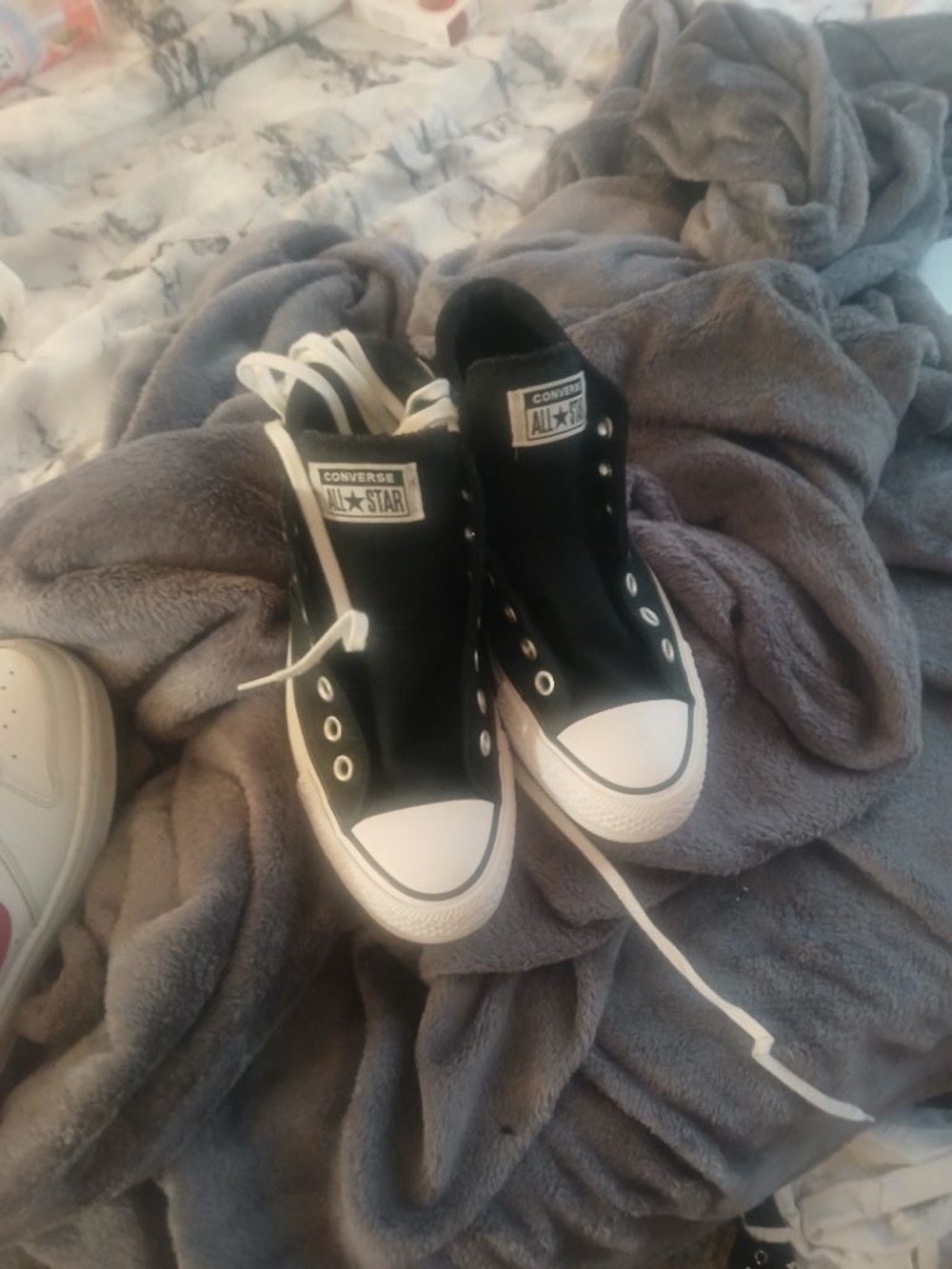 Converse Black and White High-Top Sneakers